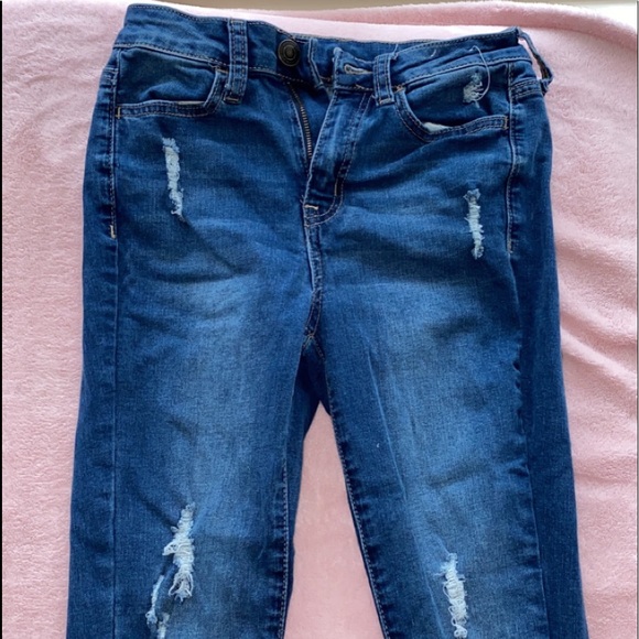 Blue Low Rise Jeans - Picture 2 of 4